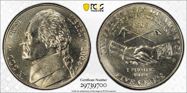 2004-P 5C Peace Medal MS67