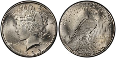 1925 $1 VAM 1T (5), Missing Ray MS64+