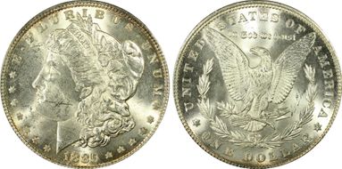 1885 $1 MS62