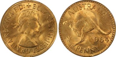 1964 (m) 1D KM-56 MS66RD