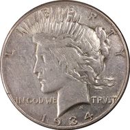 1934-S $1 XF45