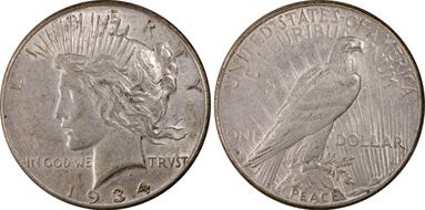 1934-S $1 XF45