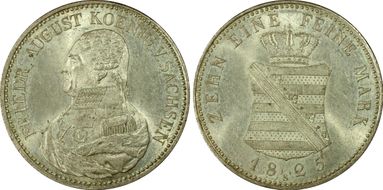 1825-S Thaler KM-1096 Dav-861 MS62