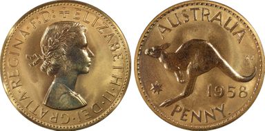 1958 Y. (p) 1D PR66RD