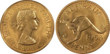 1958 Y. (p) 1D PR65RD