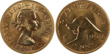 1959 Y. (p) 1D PR66RD