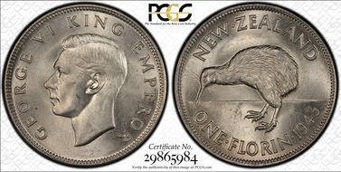 1943 Florin MS64