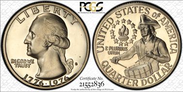 1976-S 25C Silver PR67DCAM