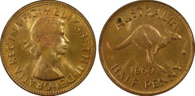 1960 Y. (p) 1/2D MS64RB