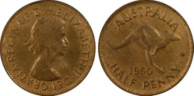 1960 Y. (p) 1/2D MS64RB