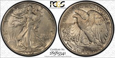 1936-D 50C DDO FS-101 AU55