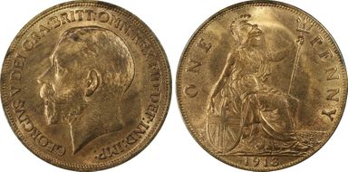 1913 1D S-4051 MS64RB