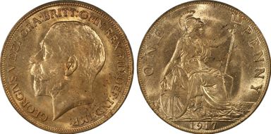 1917 1D S-4051 MS63RD