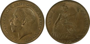 1922 1D S-4051 MS64+ BN