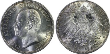 1892-A 2 Mk J-156 MS65