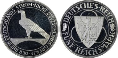 1930-F 5 Mk Rhineland J-346 PR64DCAM