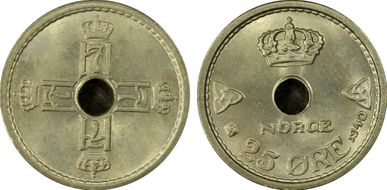 1940 25 Øre MS65
