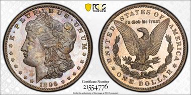 1896 $1 PR65