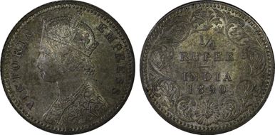1890-C 1/4 Rup SW-6.297 MS64