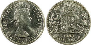 1960(m) Florin MS64