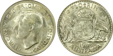 1945(m) Florin KM-40  Ag MS63