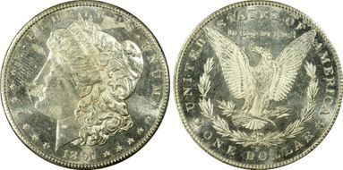 1891-S $1 MS62DMPL