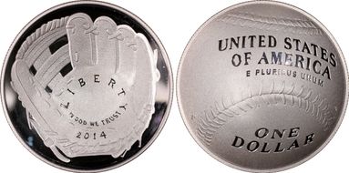 2014-P $1 Baseball Hall of Fame PR69DCAM