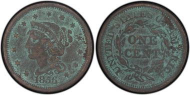 1856 1C Slanted 5 N1BN