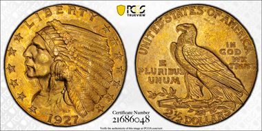 1927 $2.50 MS63