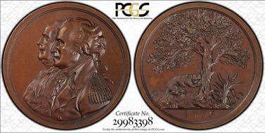 (1776) Medal J-CM-4 Bronze The American Revolution SP64BN