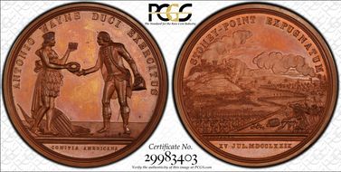 (1779) AE Medal J-MI-3, General Anthony Wayne MS65BN