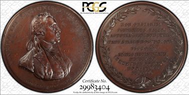 (1779) AE Medal Betts-575, Major Henry Lee MS63