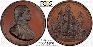 (1875-1904) AE Medal J-NA-1, Betts-568 U.S. Mint Copy Dies MS66