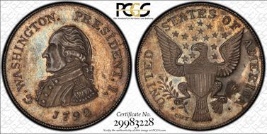 "1792" AR 50C GW-27, Idler Getz Copy MS64