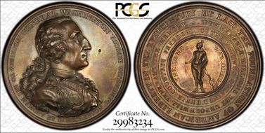 1805 AE Medal GW-88, Eccleston MS63BN