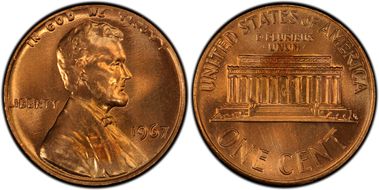 1967 1C MS67RD