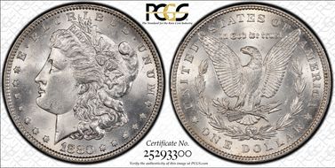 1880 $1 VAM 41, Checkmark MS65