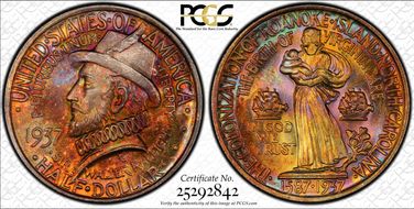 1937 50C Roanoke MS67+