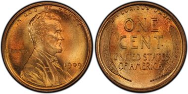 1909 1C Lincoln MS67RD