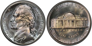 1942 5C Nickel PR68