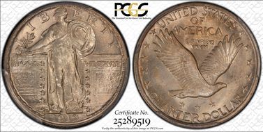 1919-D 25C MS64+ FH