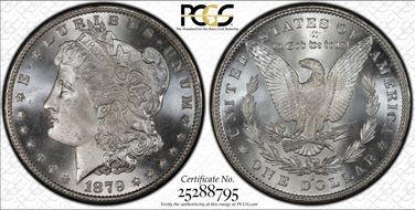 1879-S $1 MS67+