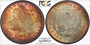 1878 7/8TF $1 Strong MS65+