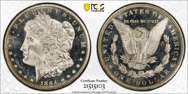 1884-CC $1 MS64DMPL