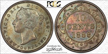 1888 10C AU58