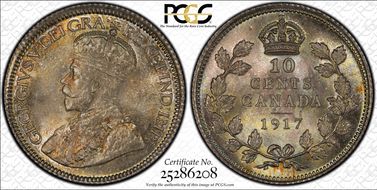 1917 10C MS68