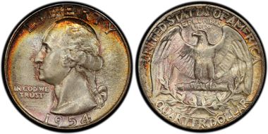 1954 25C MS67+