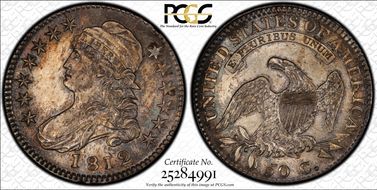 1812 50C O-107 AU58