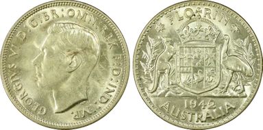 1942-S Florin KM-40  Ag MS64