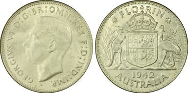 1942(m) Florin KM-40  Ag MS62